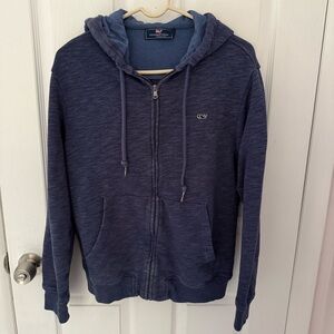 Vineyard Vines Blue Zip Up Sweatshirt Size Small